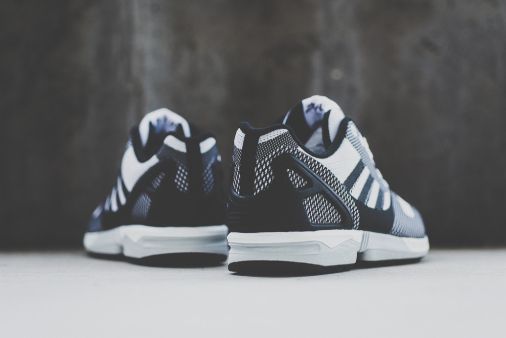 adidas ZX FLUX WEAVE White Black 6 1000x667