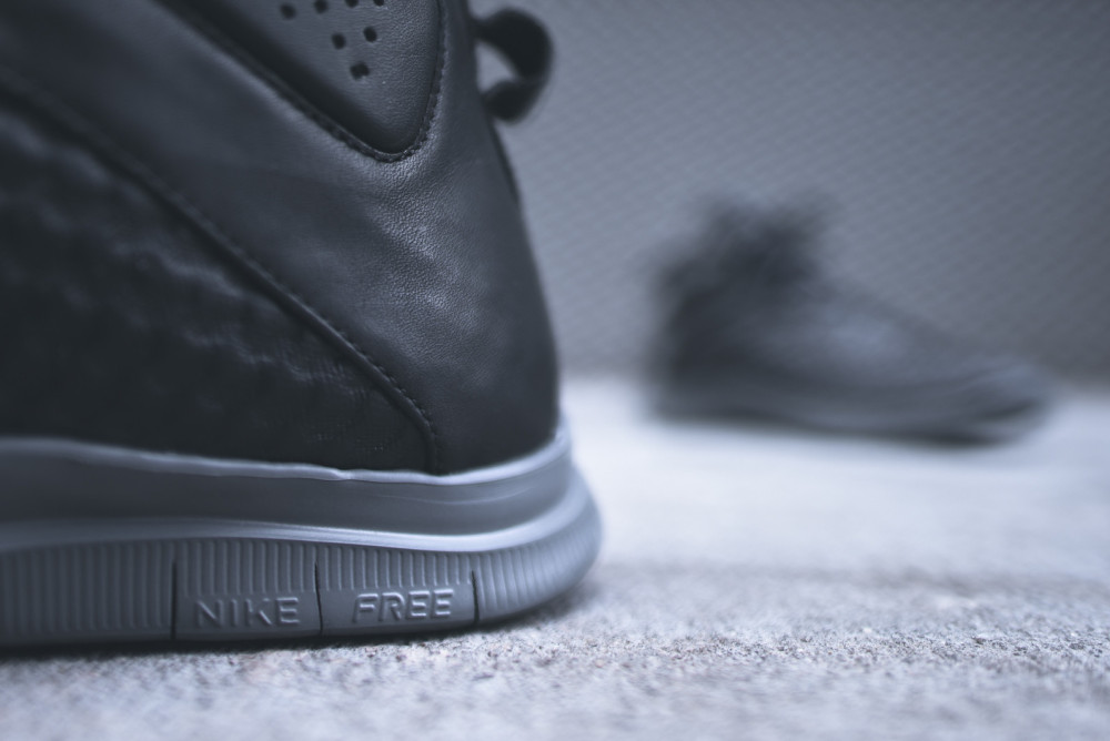 NIKE Free Hypervenom Mid Black Dark Grey 8 1000x668