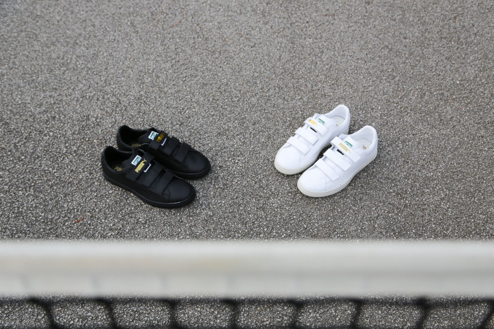 PUMA Court Star Velcro Black White 1 1000x667