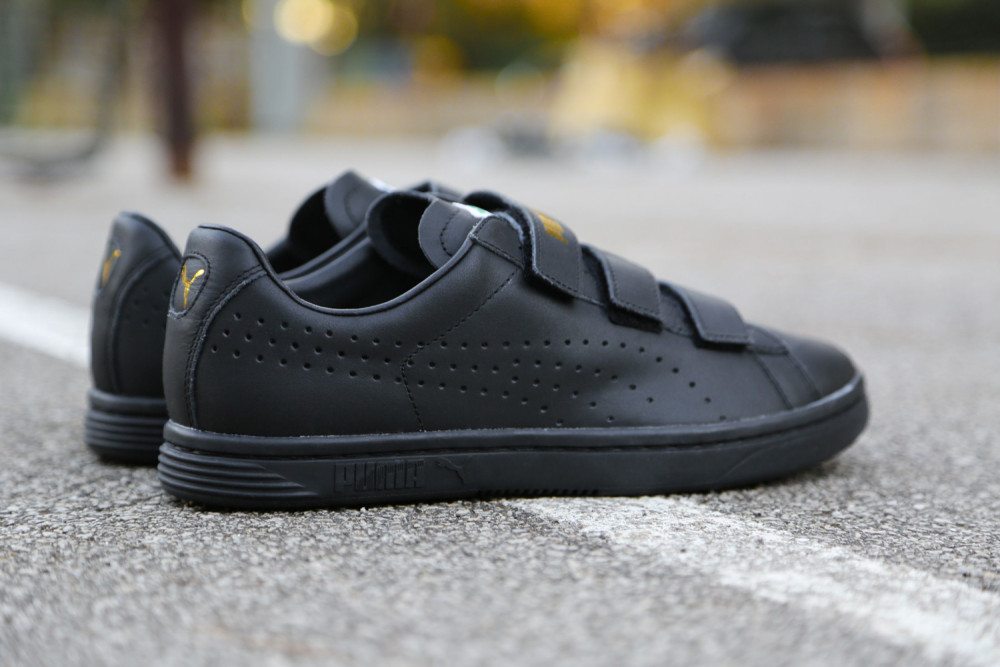PUMA Court Star Velcro Black White 6 1000x667