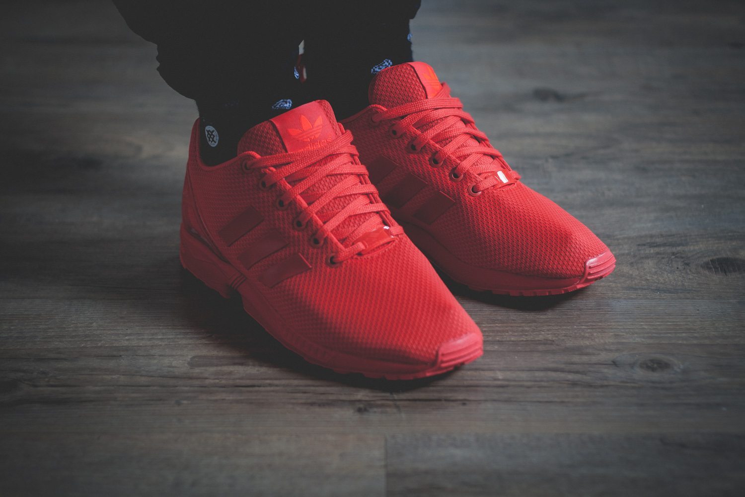 adidas originals zx flux triple red 