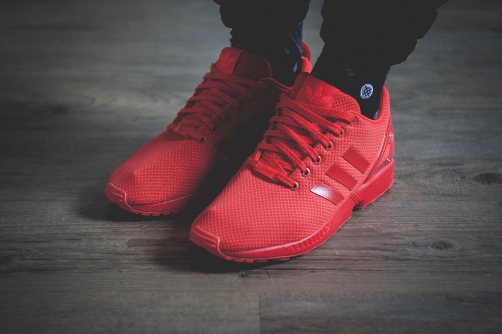 adidas Originals ZX FLUX All Red Review 4 1000x667