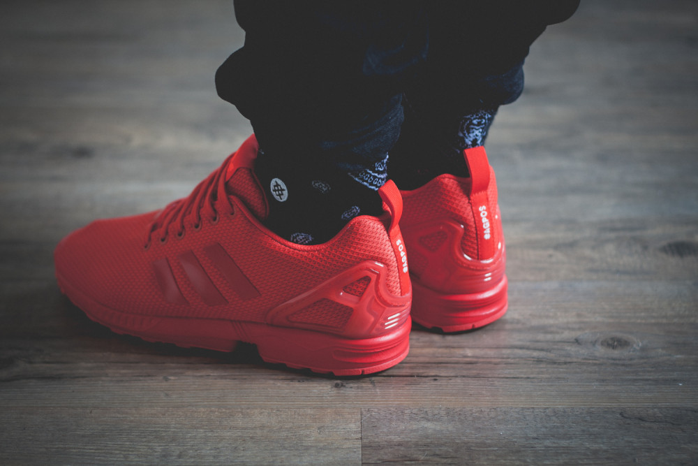 adidas Originals ZX FLUX All Red Review 6 1000x667