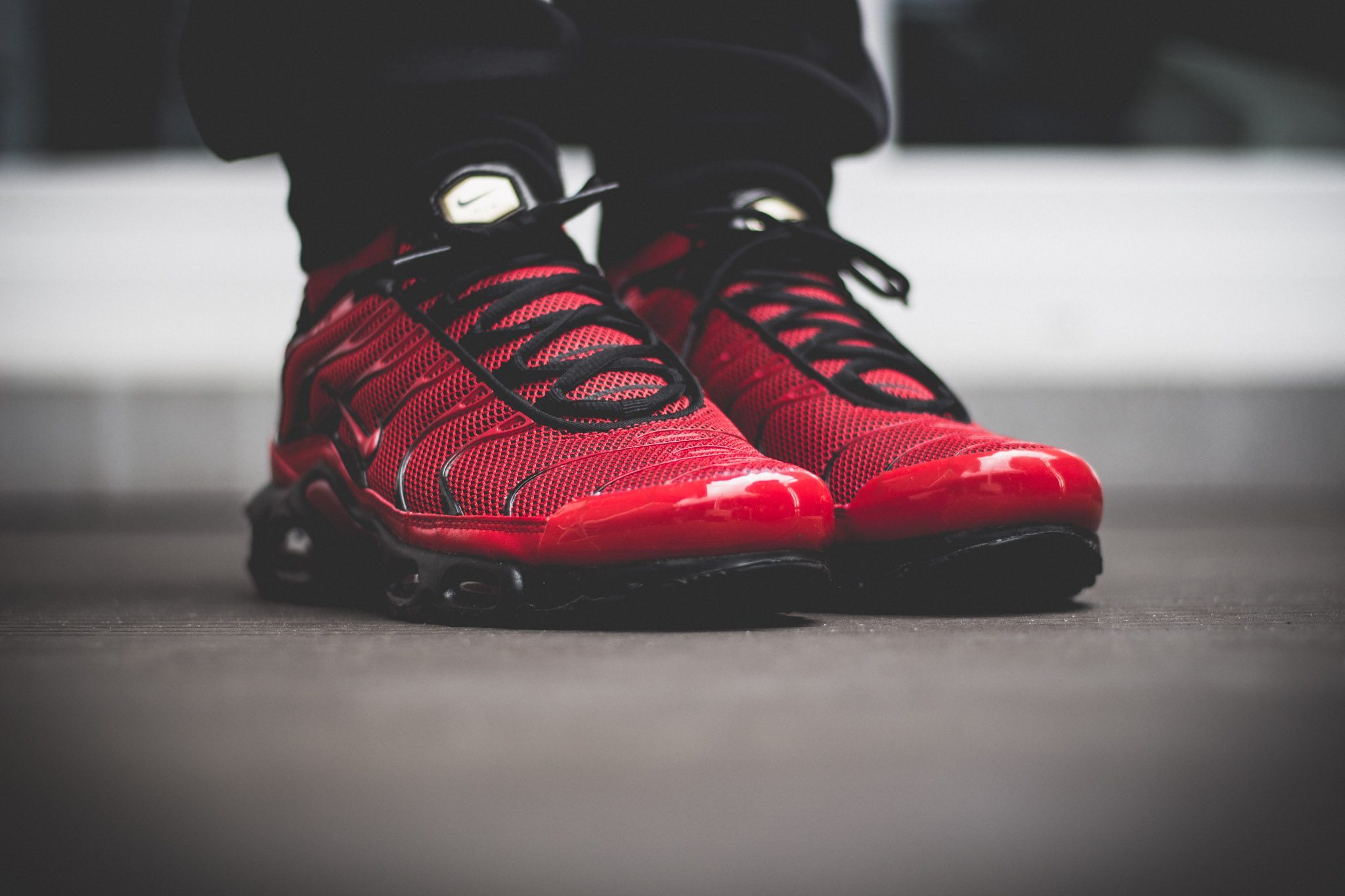 Nike Tuned 1 Red On Feet 3