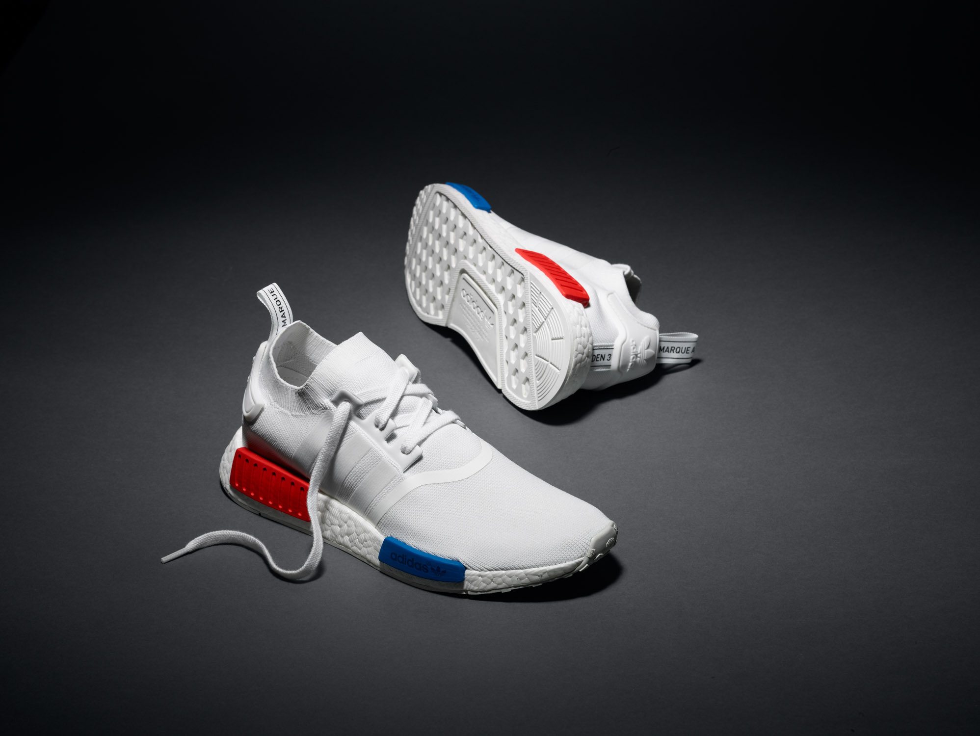 adidas nmd r1 primeknit og white