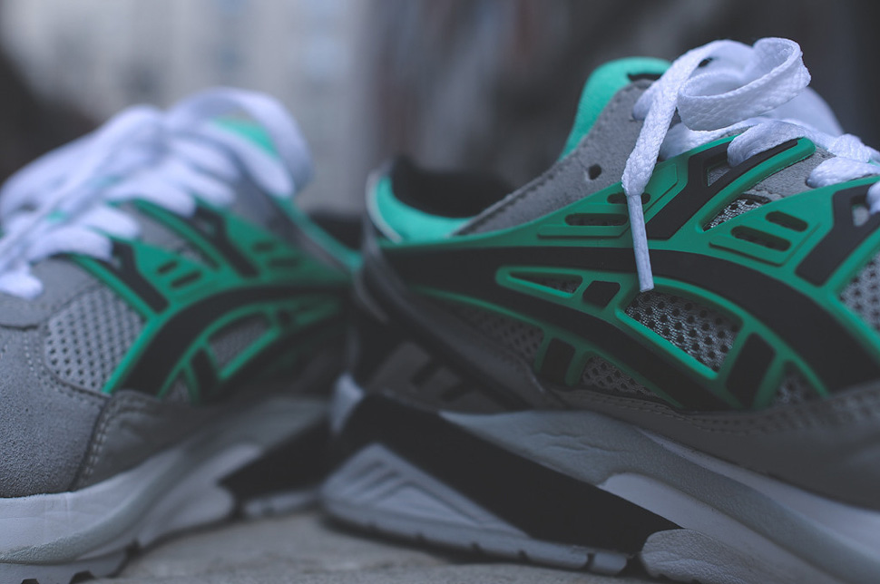 asics gel kayano trainer evo agave green