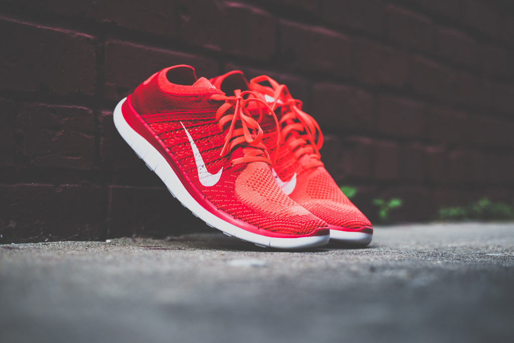 Nike Free Flyknit4.0 Bright Crimson 6