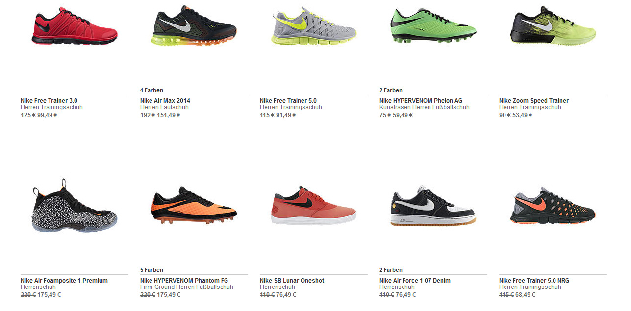 Nike Sale + 20 Gutschein 1