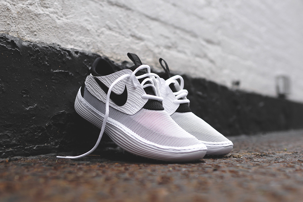 Nike Solarsoft Moccasin White Black 8