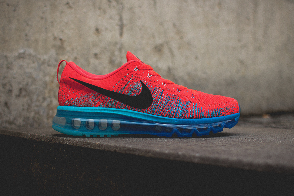 Nike Flyknit Air Max Bright Crimson 1