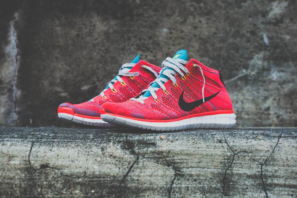 Nike Free Flyknit Chukka Bright Crimson 1