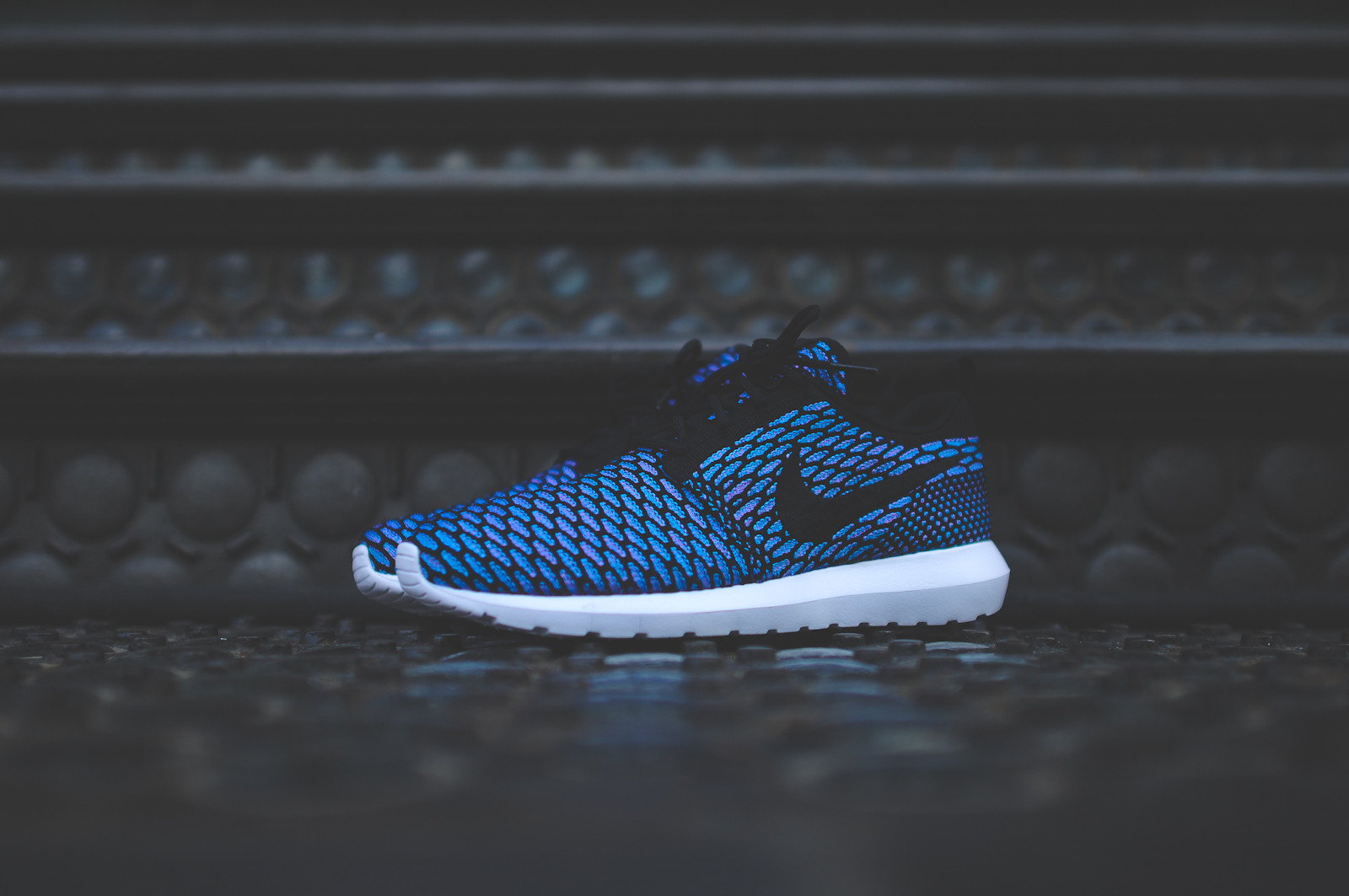 Nike Flyknit Roshe Run Black Neo Turquoise 1