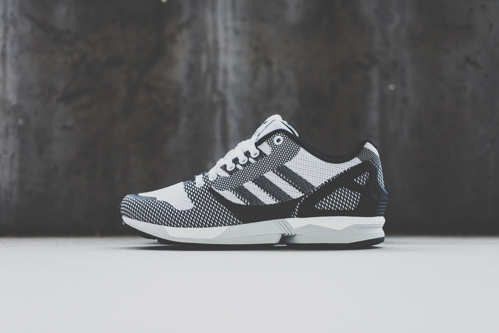 adidas ZX FLUX WEAVE White Black 1