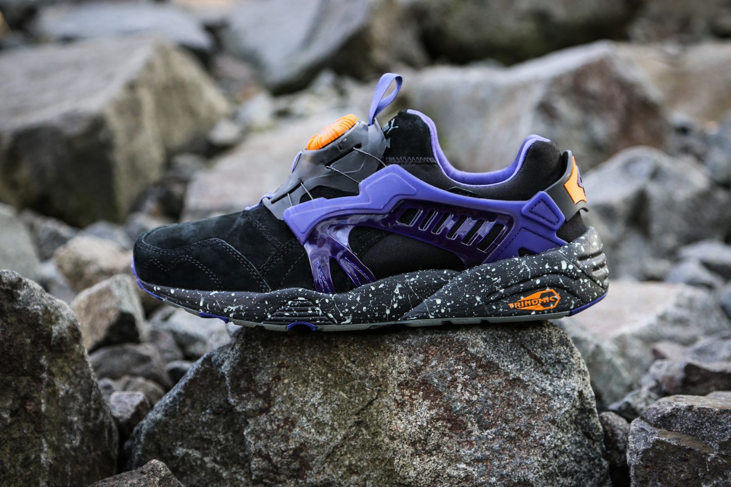 PUMA x ATMOS Disc Blaze Suede Black 1