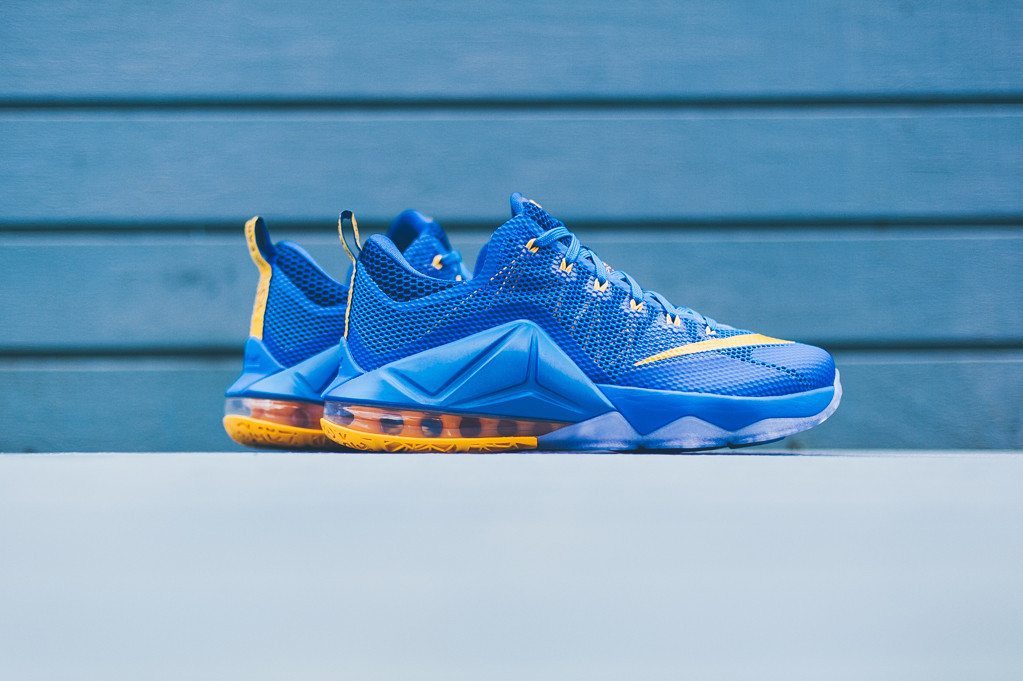 Nike Lebron 12 Low Photo Blue Uni Gold 9