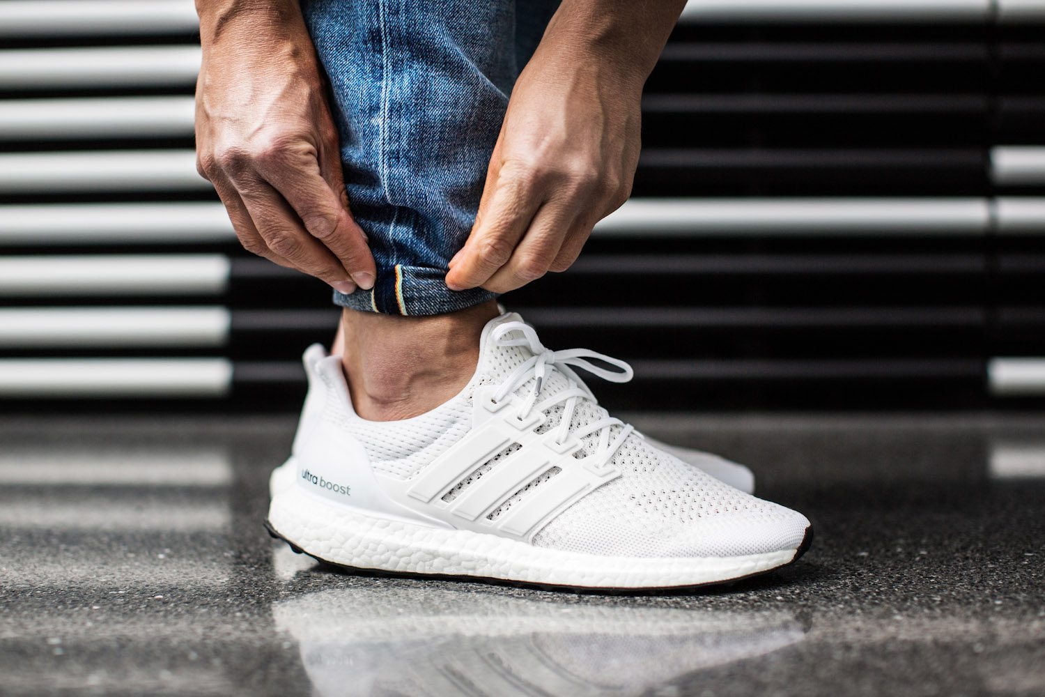 adidas Ultra Boost All White 1