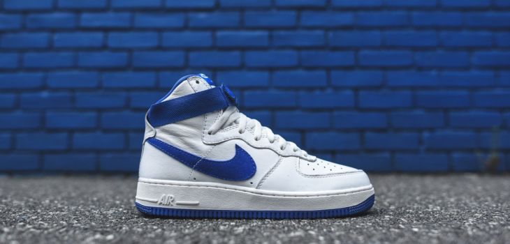 Nike Air Force 1 Hi Retro White Game Royal 2 730x350