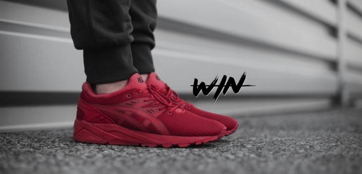 solekitchen x agpos asics Gel KayanoTrainer Evo All Red 730x350