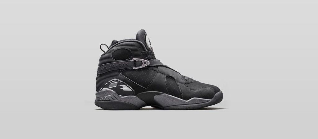 all black jordan 8s
