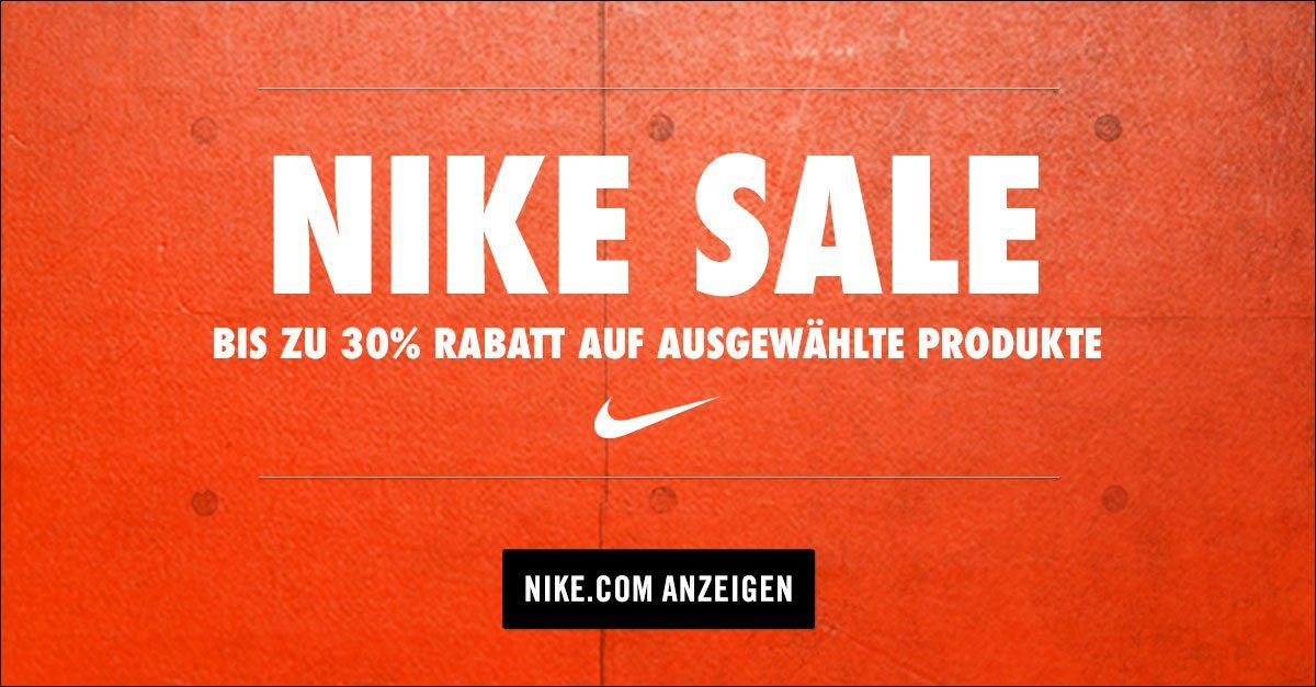 Nike Sale 20 Prozent extra Rabatt