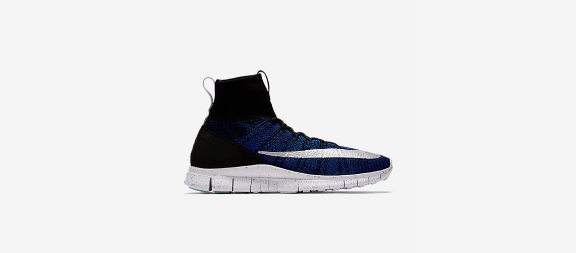 Nike Free Flyknit Mercurial Black Blue