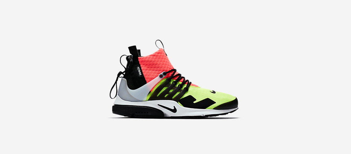 ACRONYM x NikeLab Air Presto Mid Black Hot Lava