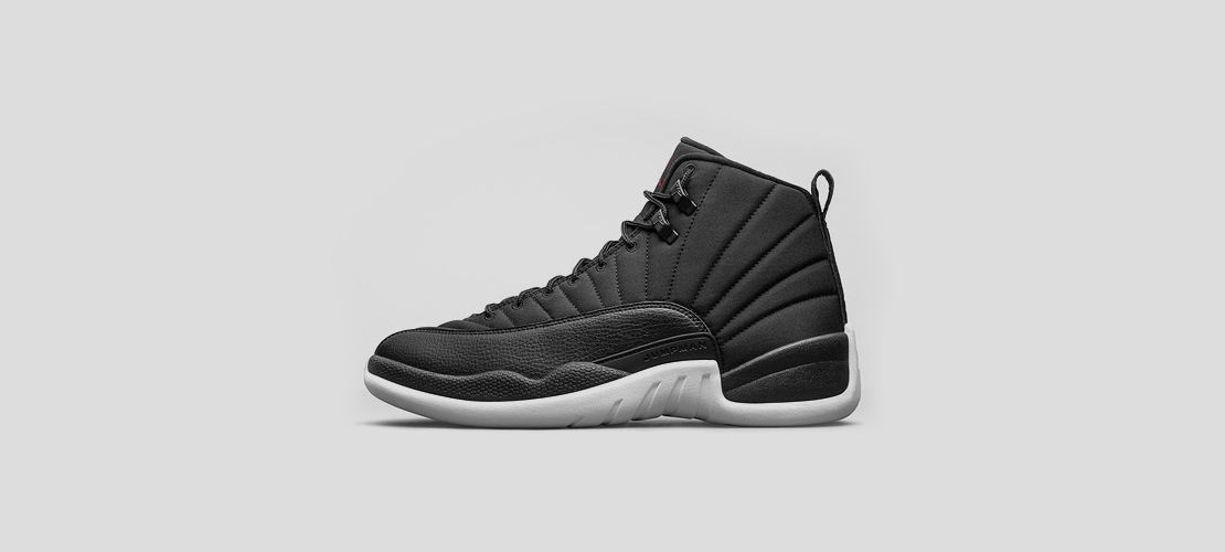 Air Jordan 12 Retro Black 1110x500