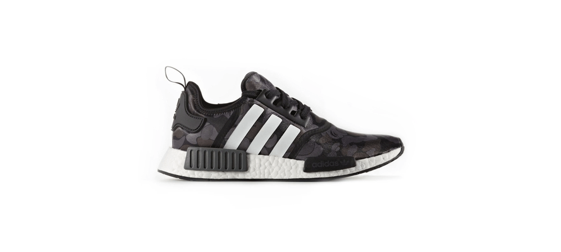 BAPE x adidas NMD Black Camo 1110x500