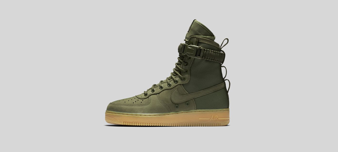 Nike SF Air Force 1 Olive 1110x500