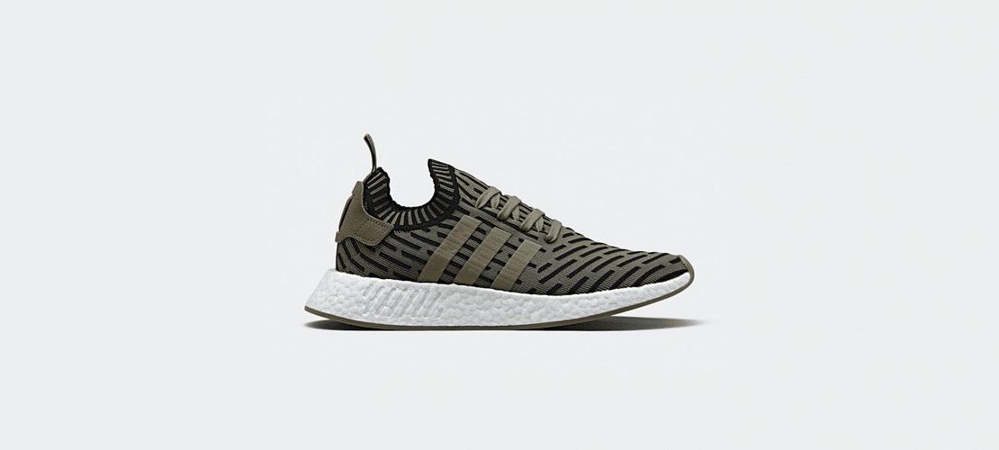 adidas NMD R2 Primeknit Olive 1110x500