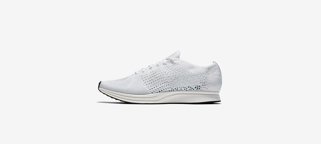 Nike Flyknit Racer All white 1110x500