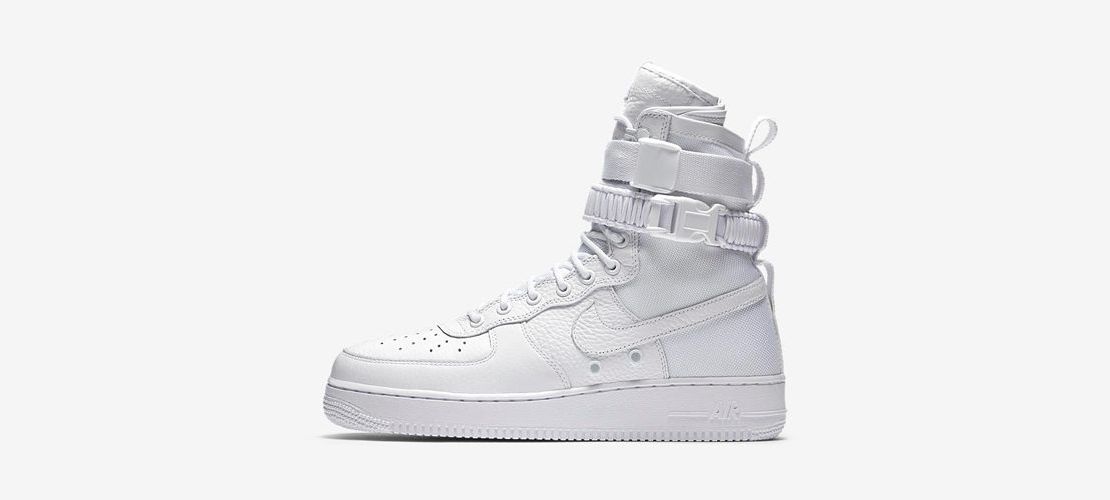 Nike SF Air Force 1 Triple White 1110x500