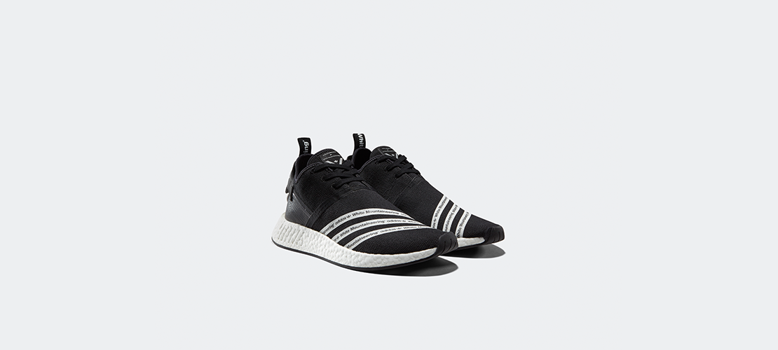 White Mountaineering x adidas NMD R2 Black 1110x500