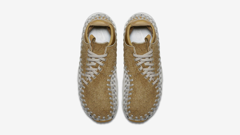 nike air footscape woven chukka flat gold