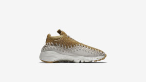 nike air footscape woven chukka flat gold