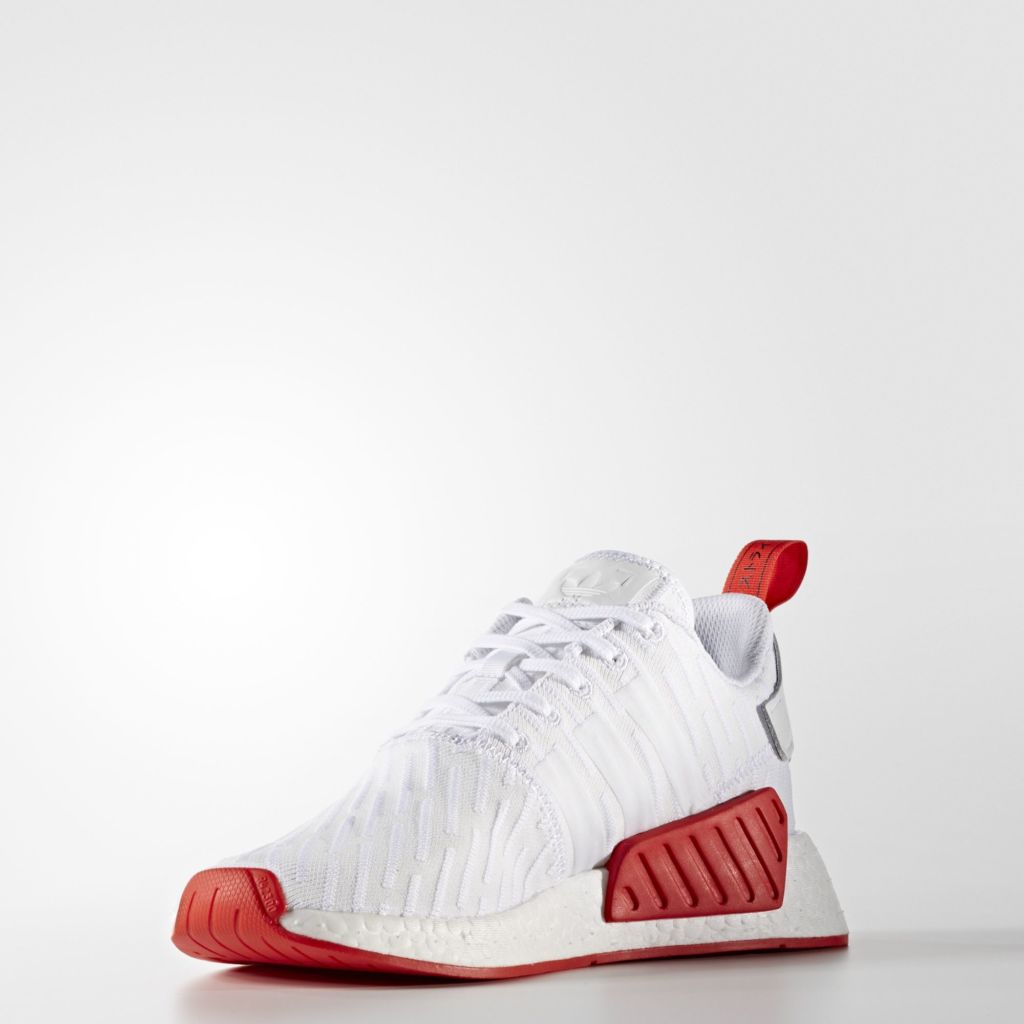 adidas nmd r2 white core red two toned