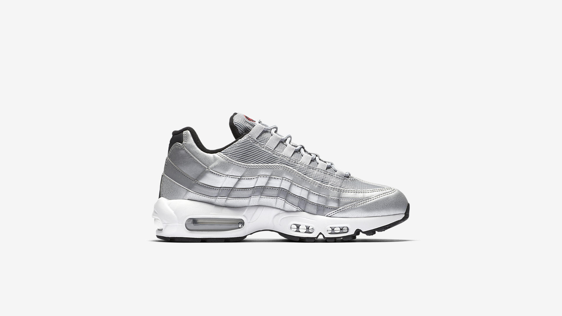 air max 95 metallic silver