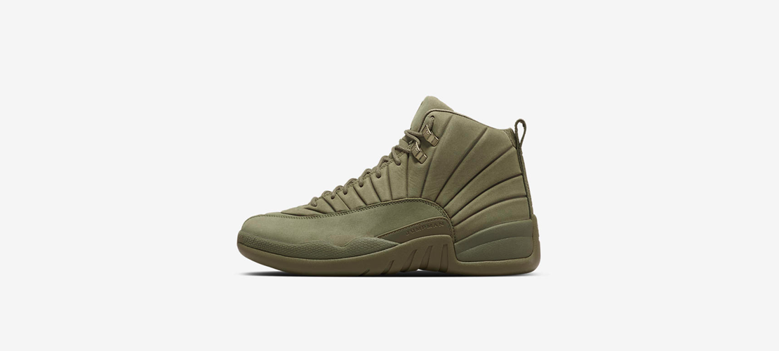 AA1233 200 PSNY x Air Jordan 12 Olive 1110x500