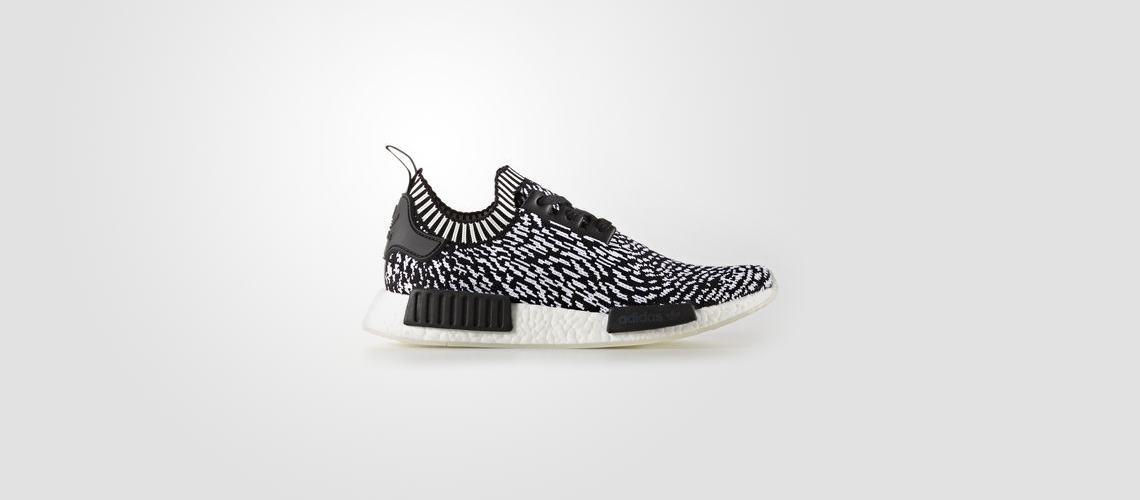 BY3013 adidas NMD R1 Primeknit Black White