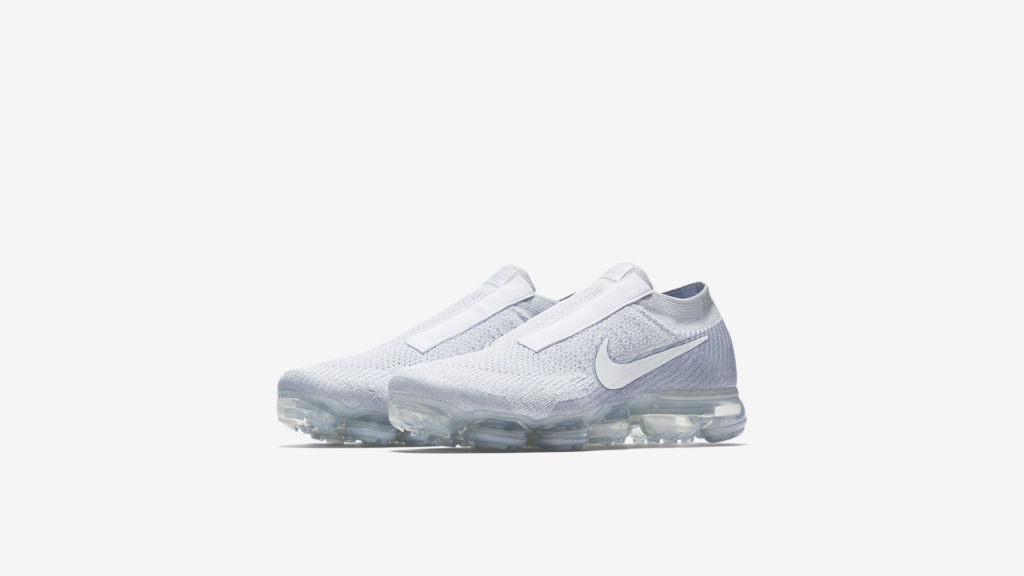 vapormax laceless pure platinum