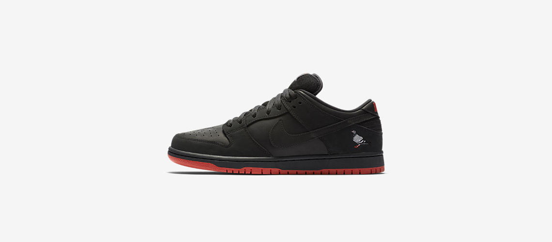 nike sb dunk low pro black pigeon