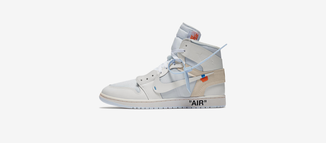 AQ0818 100 Off White x Air Jordan 1 White