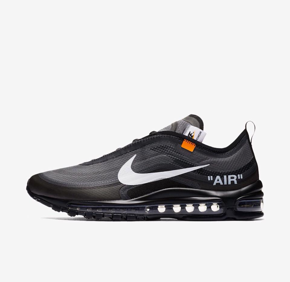 nike off white 97 black