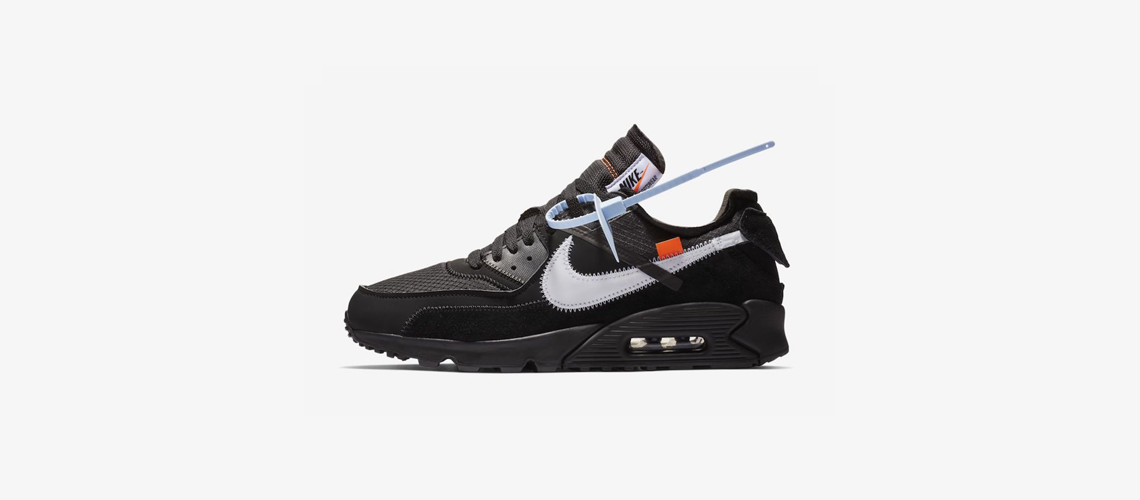 AA7293 001 Off White x Nike Air Max 90 Black