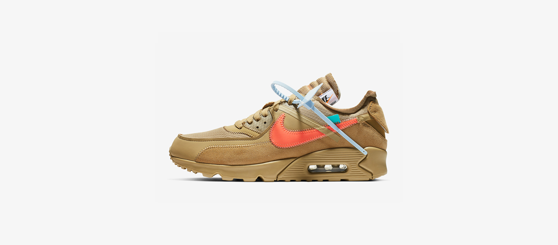 AA7293 200 Off White x Nike Air Max 90 Desert Ore