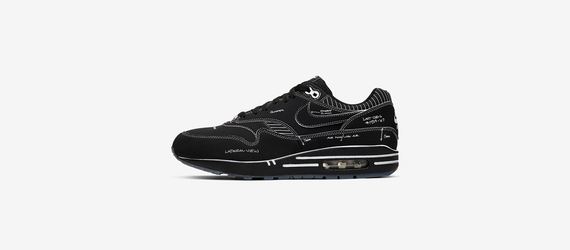 CJ4286 001 Nike Air Max 1 Sketch To Shelf Black